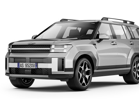Hyundai Santa Fe 2024 3D Model