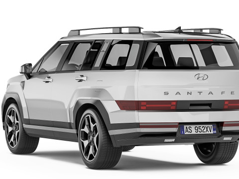 Hyundai Santa Fe 2024 3D Model