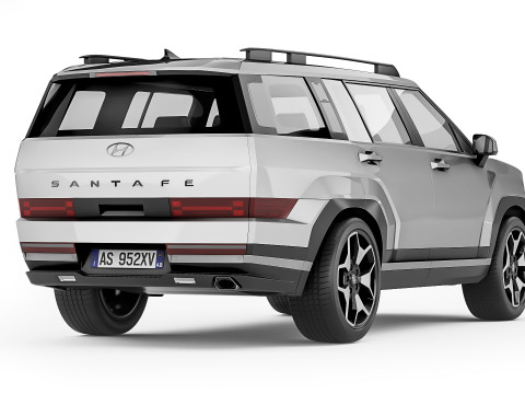 Hyundai Santa Fe 2024 3D Model