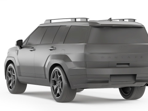 Hyundai Santa Fe 2024 3D Model