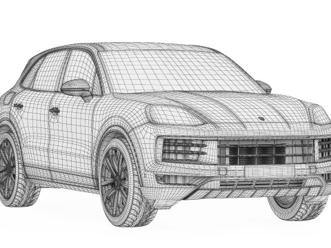 Porsche Cayenne 2024 3D Model