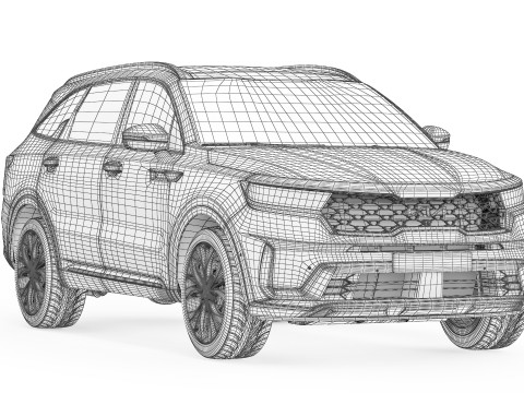 起亚索兰托 2022 3D 模型