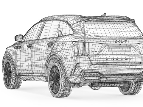 起亚索兰托 2022 3D 模型
