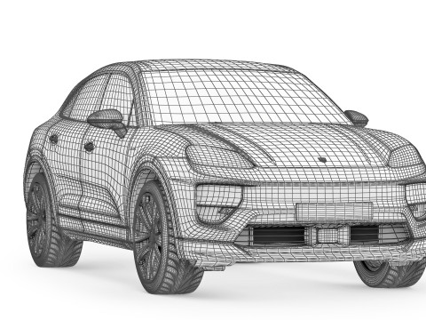 Porsche Macan 2025 3D Modell