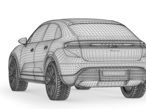 Porsche Macan 2025 3D Modell
