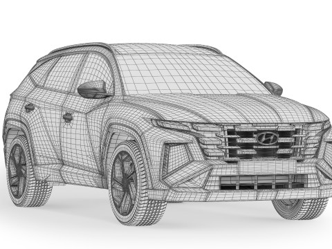Hyundai Tucson 2024 3D Model