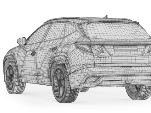 Hyundai Tucson 2024 3D Model