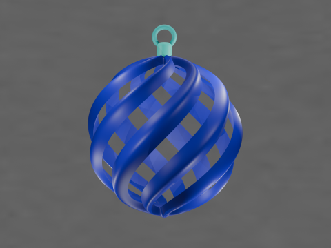 Christmas bauble 3D 3D Model