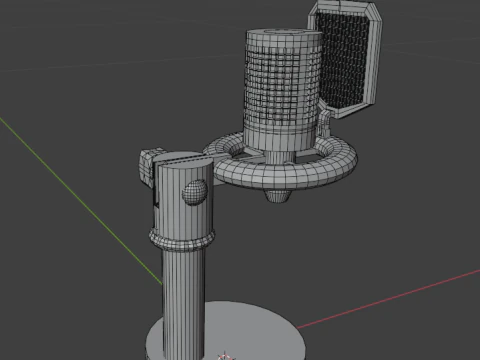 Gaming Microphone 3D Model