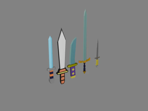 Swords 3D Model