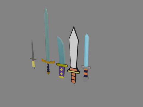 Swords 3D Model