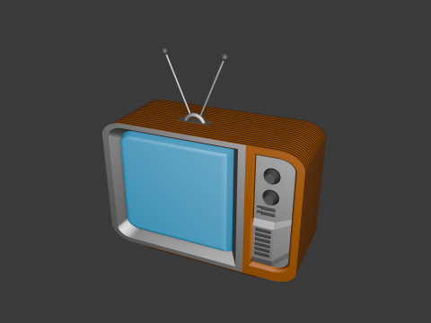 Retro TV 3D 模型