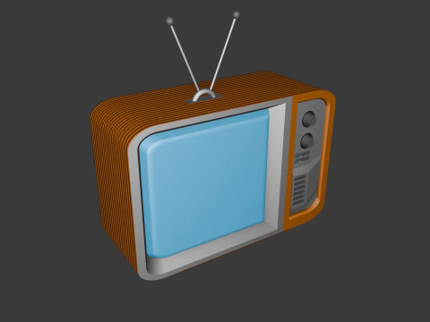 Retro TV 3D Model