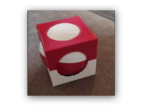 Ball in cube 3D Принт Модель
