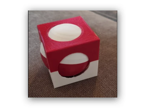 Куля в кубі 3D Принт Модель