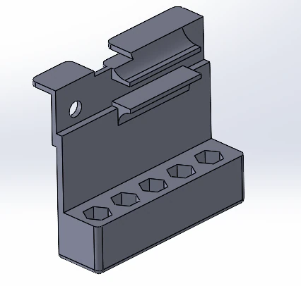 Bit Holder Attachment For GreenWorks Drill or Impact 3D Print Model .c4d .max .obj .3ds .fbx .stl .blend 