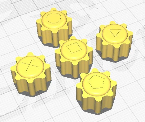 Gonggi Set 3D Model .c4d .max .obj .3ds .fbx .stl .blend