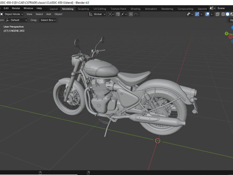 Royal Enfield Classic 650 3D Model