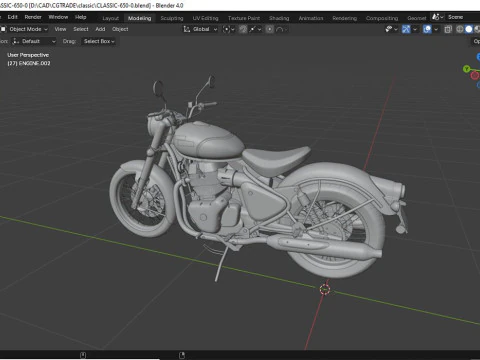 Royal Enfield Classic 650 3D Model