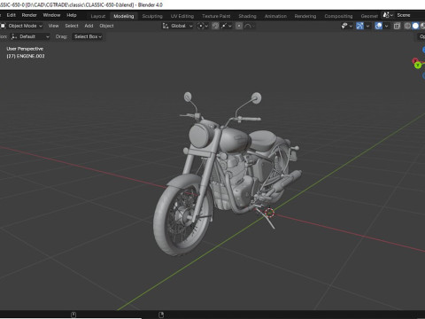 Royal Enfield Classic 650 3D Model