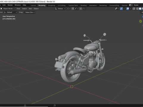 Royal Enfield Classic 650 3D Model