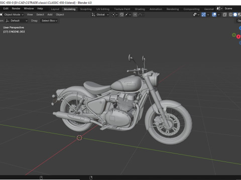 Royal Enfield Classic 650 3D Model