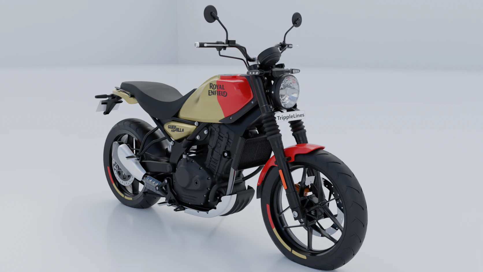Royal Enfield Guerrilla450 3D Model .c4d .max .obj .3ds .fbx .stl .blend 
