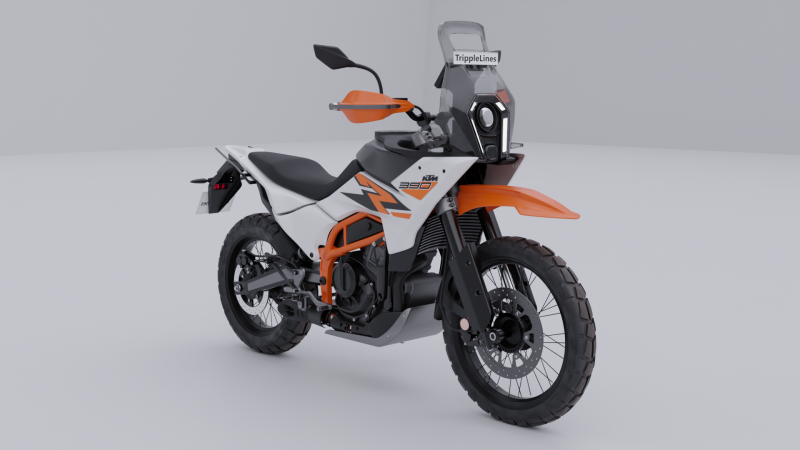 KTM 390 Adventure R 3D-Modell .c4d .max .obj .3ds .fbx .stl .blend 
