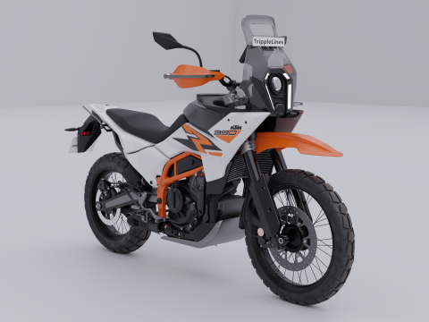 KTM 390 Adventure R 3D-Modell