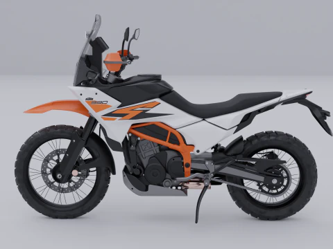 KTM 390 Adventure R 3D Model