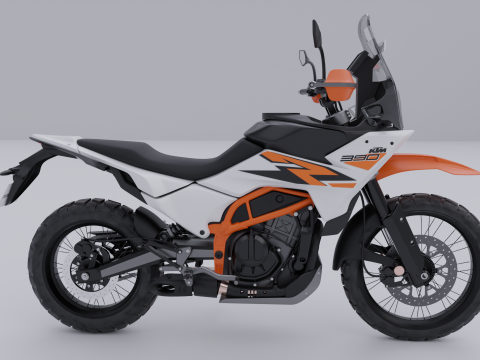 KTM 390 Adventure R 3D-Modell