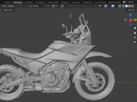 KTM 390 Adventure R 3D-Modell