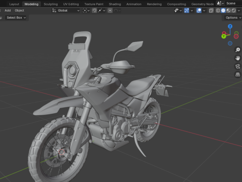 KTM 390 Adventure R 3D-Modell