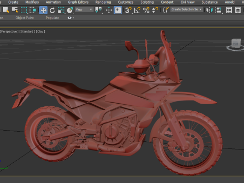 KTM 390 Adventure R 3D-Modell