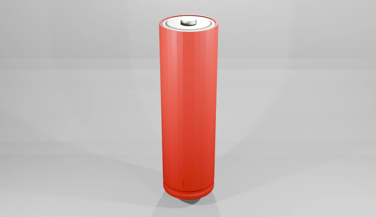 AA Battery 3D Model .c4d .max .obj .3ds .fbx .stl .blend 