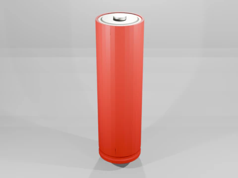 AA Battery 3D Model