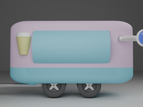 Foodtruck Coffee Ice Cream Low Poly 3D Модель