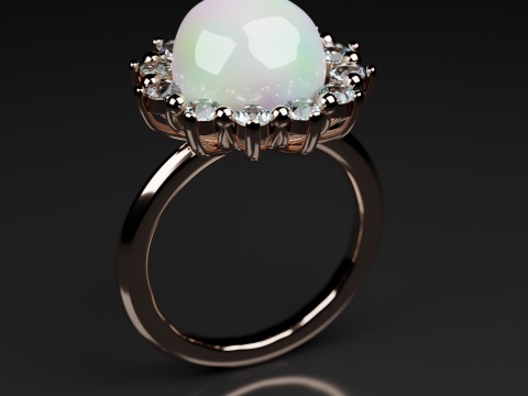 Pearl ring 3D Модель