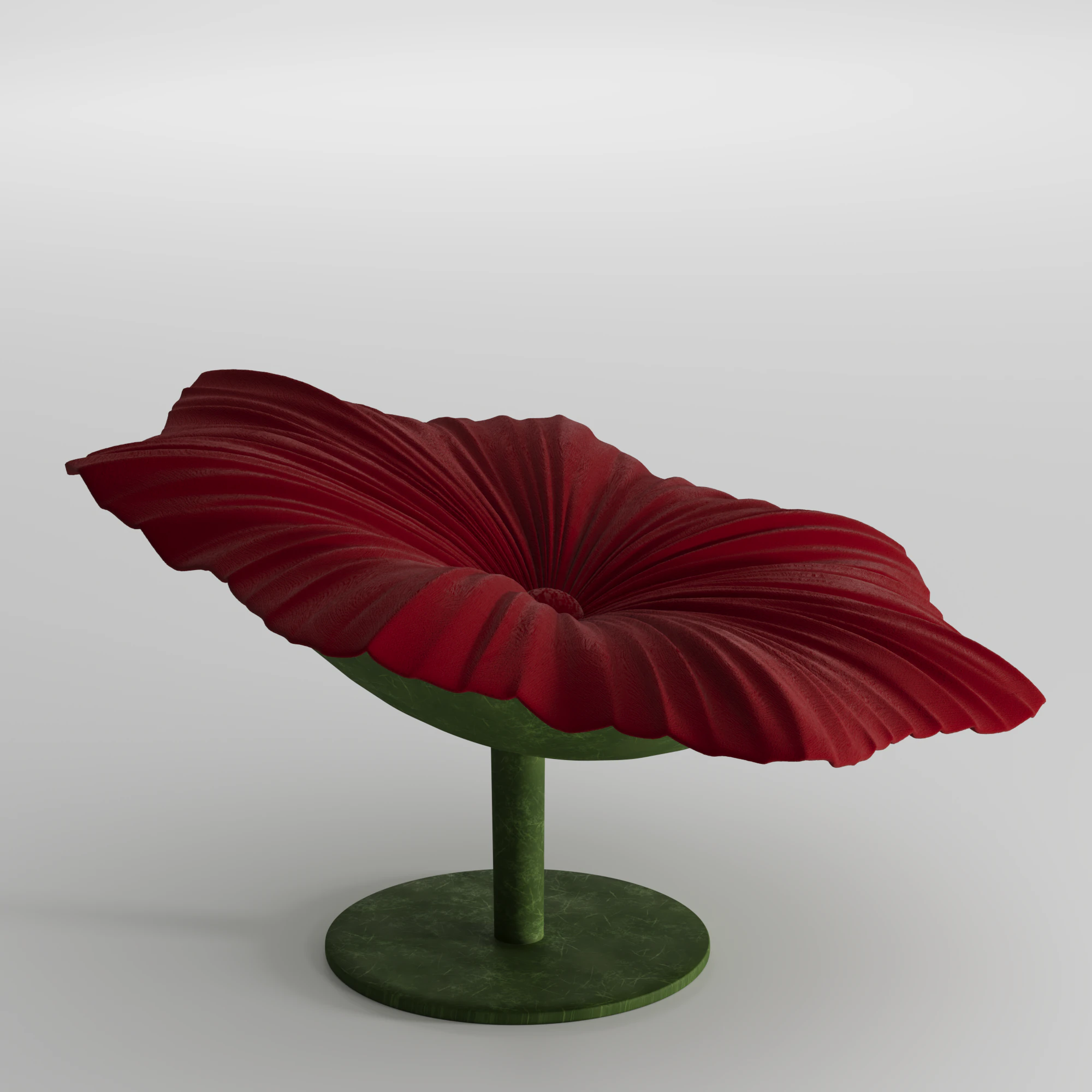 Flower chair 3D Model .c4d .max .obj .3ds .fbx .stl .blend