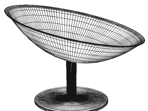 Flower chair 3D Модель