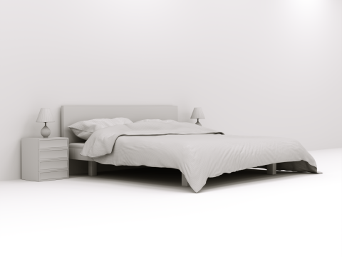 Bedroom set 3Dモデル