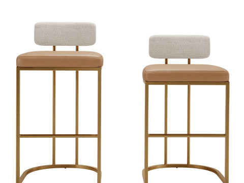 Cordelia Bar Counter Stools 3D Model
