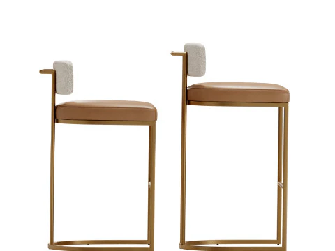 Cordelia Bar Counter Stools 3D Model
