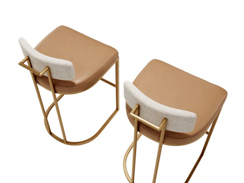 Cordelia Bar Counter Stools 3D Model