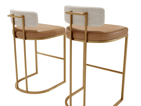 Cordelia Bar Counter Stools 3D 模型