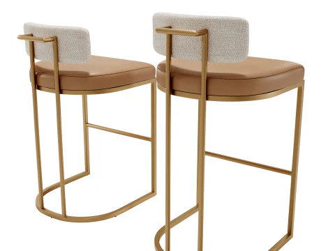 Cordelia Bar Counter Stools 3D Model