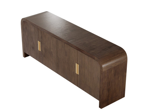 Whitney Media Console by West Elm Model 3D