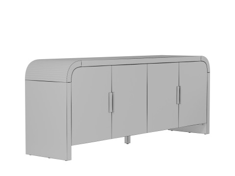 Whitney Media Console by West Elm Model 3D