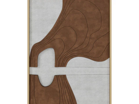 Pintura Texturizada 3D - Arte de Parede com Textura 3D Modelo 3D