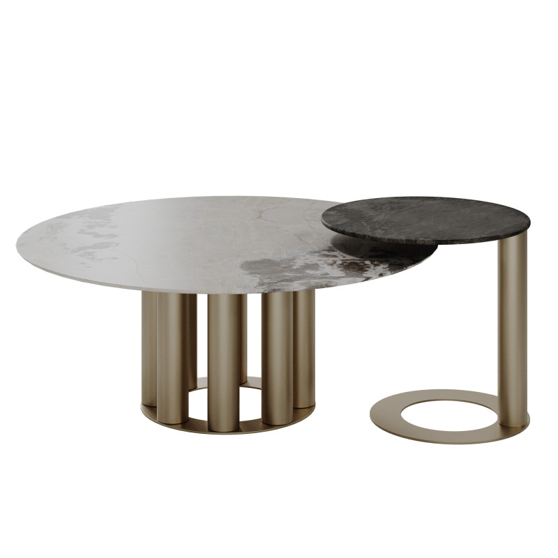 Zucco Art Zucco Art Duo coffee table by Hiooro 3D Модель .c4d .max .obj .3ds .fbx .stl .blend